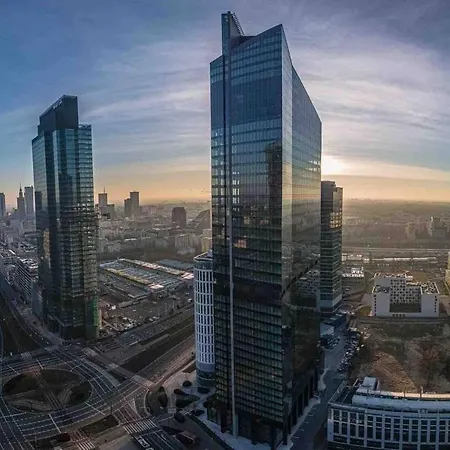 Super Yellow 2x Metro Fast Wifi 1 Gbs Netflix Panorama Miasta Apartamento Varsóvia