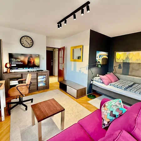 Apartamento Super Yellow 2x Metro Fast Wifi 1 Gbs Netflix Panorama Miasta *